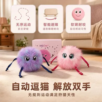 Cross-border New Cat Electric Teasing Ball Cat Toy Pet Household Outdoor Indoor Automatic Portable with Catnip