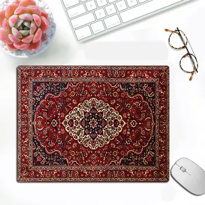 Small Middle Eastern Tassel Blanket Pattern Gaming Mouse Pad, Esports Office Desk Mat - 10