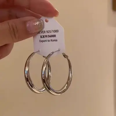 S925 Silver Hoop Earrings for Women - 11