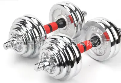 Elektrokaplama dambıllar 15kg 20kg 30kg ayarlanabilir değişken halter seti çok fonksiyonlu fitness ekipmanı dambıl plakaları - 7