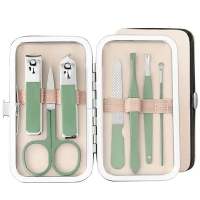 Personalisiertes 7-18-teiliges Pflegeset, Nagelschere, Beautyset, Nagelschere, vollständiges Nagelschereset, Maniküre-Werkzeugsatz, in Box - 7