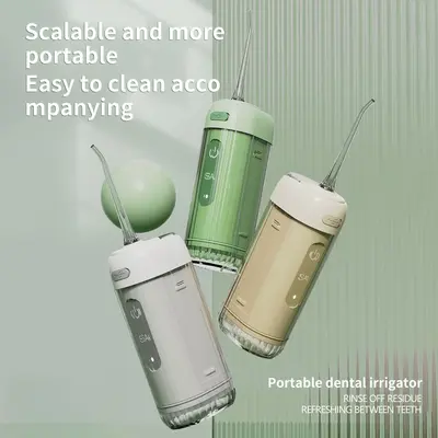 Portable Electric Water Flosser with Dental Cleaning and Tartar Removal