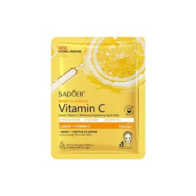 Sınır Ötesi Meyve Hyalüronik Asit Serisi Maske 25ml SADOER Niasinamid Nemlendirici Maske Cilt Bakım Ürünleri Toptan - 8