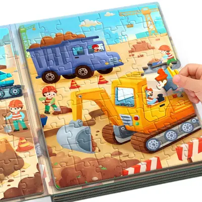 Magnetic Car Puzzle for Children Ages 3-6+ - 6