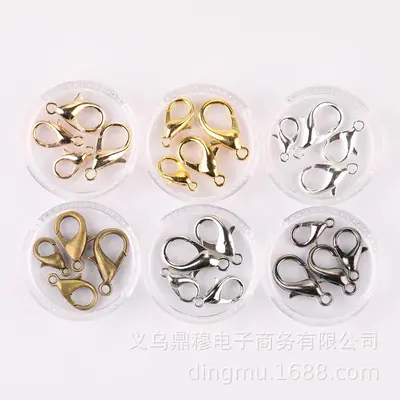 Metal Alloy Lobster Clasp DIY Jewelry Bracelet Necklace Pendant Connector Buckle Multi-Color Multi-Specification Materials Accessories