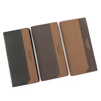 Men's Long Wallet, Embossed Pattern, Multi-Card Slots, Large Capacity - 2