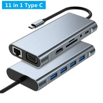 Type-C zu HDMI HD-Konverter Multifunktionales Docking-Station Handy-PC USB Multi-Port Erweiterungsdock