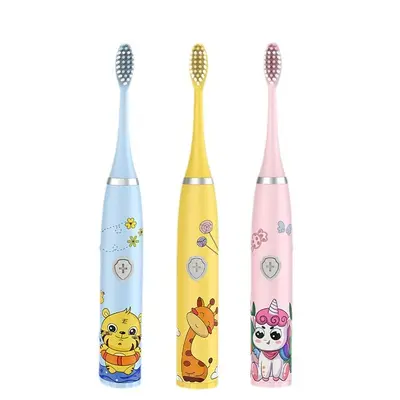 Children's Rechargeable Sonic Electric Toothbrush, Fully Washable, Waterproof - 6