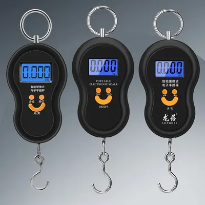 Taşınabilir Elektronik Terazi 50kg Ev Tipi Mini Taşınabilir Elektronik Tartı Gıda Yayları Bagaj Tartı Gram Tartı