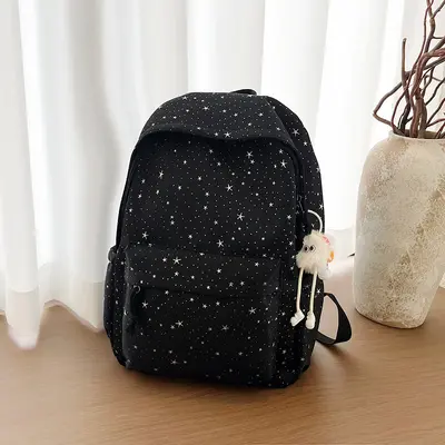 Korean-Style Star Backpack, Large Capacity for High School and College - 11