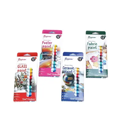 Akrilik boya seti çocuklar için DIY, seramik ve cam için - 6