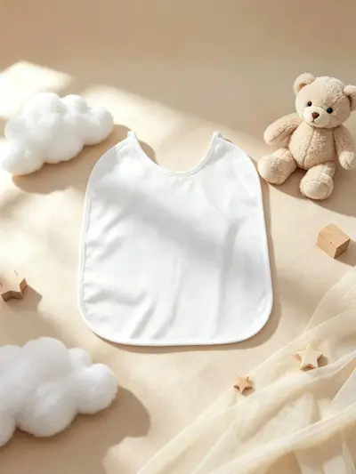Waterproof baby bib with ties, DIY painting designs