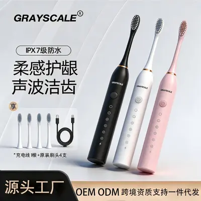 Crayscale X3 ses dalgalı elektrik diş fırçası, yumuşak kıl