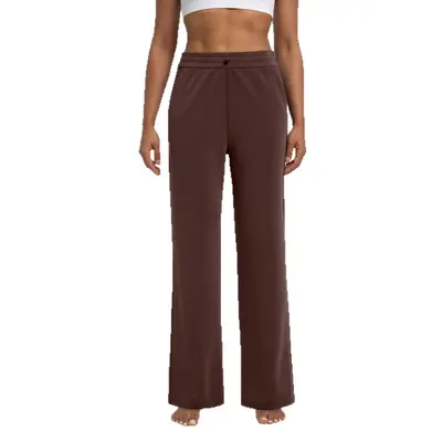 Athena lulu Women's Yoga Long Pants, Modal Fabric, Air Layer, Loose Straight Leg - 5