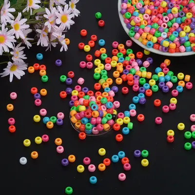 Large Hole Cylinder Barrel Beads, Mixed DIY Beads by Kilogram - 5