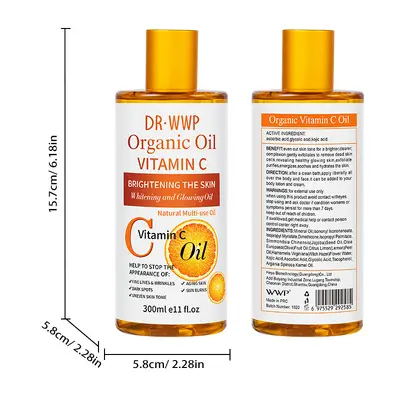 Turmeric Oil 200 ml with Mandelic Acid, Moisturizing Face and Body Massage Oil - 11
