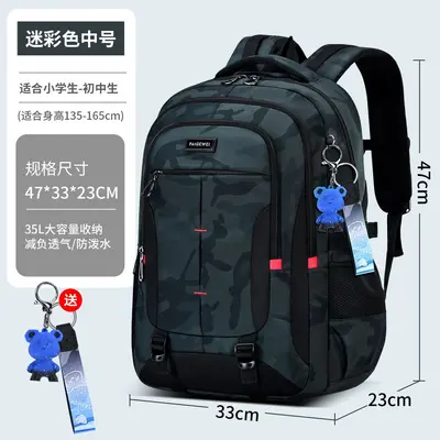 Schulrucksack 2026 für Mittelschüler, Schüler der Sekundarstufe, Schüler der Oberstufe, Rucksack mit extra großem Fassungsvermögen, gewichtsreduzierende Schultasche mit Wirbelsäulenschutz für Jungen - 7