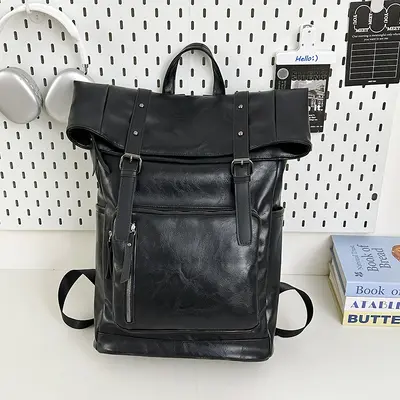 Large Capacity Men's Student Backpack and Casual Travel Bag - 7