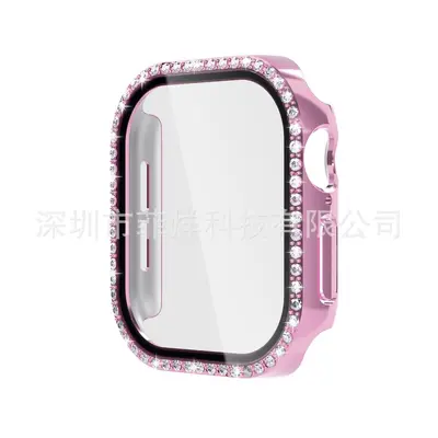 Apple S10 saat koruyucu kılıfı için uygundur AppleWatch10 elmas kaplı Apple saat koruyucu kılıf filmi entegre - 11
