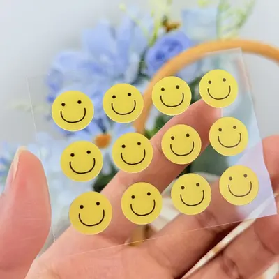 Gülümseme Desenli Sivilce Bandı, Su Jeli, 12'li