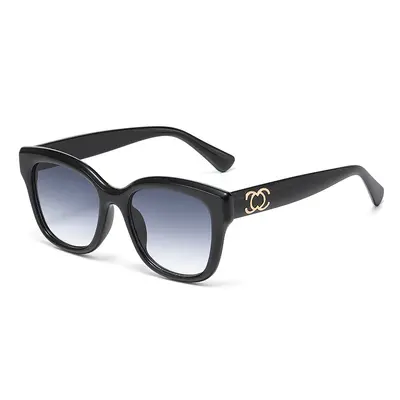 Large Frame Retro Cat-Eye Sunglasses with UV Protection, Concave Shape - 7
