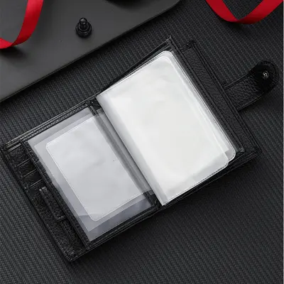 New Travel Passport Holder Multifunctional Large Capacity Multi-Card Slot Coin Purse Ticket Holder ID Card Holder Storage Bag
