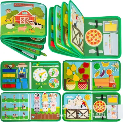 Felt Early Education Book for Kids, Busy Book, Tear Book - 4