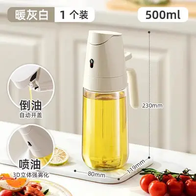 Ölsprühflasche aus Glas mit Zerstäuber und Ausgießfunktion - 11