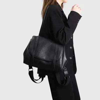Retro Large Capacity Women's Backpack, 2026 Model, Autumn Winter, Commuter - 4