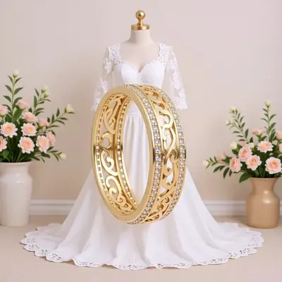 Gold-plated copper zircon stone minimalist ring