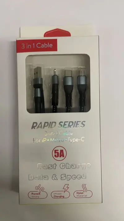 100W süper hızlı şarj beşi bir arada veri kablosu iki ila üç Apple Huawei Xiaomi Android tip-c şarjı için uygundur - 9