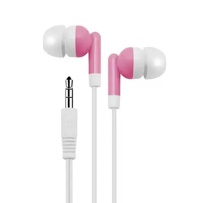 Renkli kulak içi 3.5 mm kablolu kulaklık, mikrofonsuz