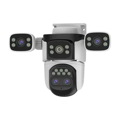 360-degree triple camera, HD surveillance, quad-lens - 6