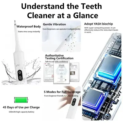 家用洁牙器电动牙刷牙结石去除器祛牙垢洗牙器冲牙器超声波洁牙仪
