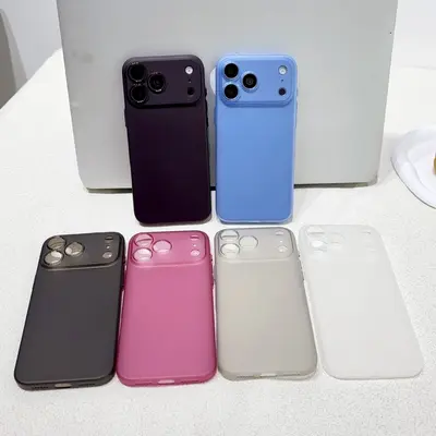 Ultra İnce Mat Yumuşak Kılıf, Apple 18/17 Pro Max/16/15/14/13 Pro Uyumlu