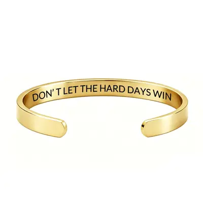 Stainless steel open bracelet, engraved design, multicolor - 1