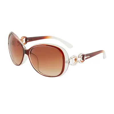 Large Frame Retro Women's Sunglasses UV Protection Round Frame - 6