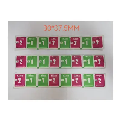 1+2 Trocken- und Nasspackungen Alkoholpaket Schutzfolie für Mobiltelefon Displayschutzfolie Reinigungswerkzeug Reinigungsalkoholtücher Großhandel tragbar