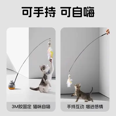 Kedi oyuncağı teleskopik alay çubuğu