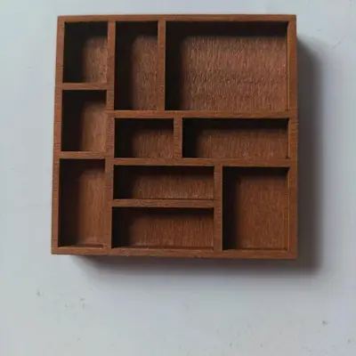 跨境 Miniature Trinket Shelf 木质微型珠宝架 矿石标本收纳摆件 - 13