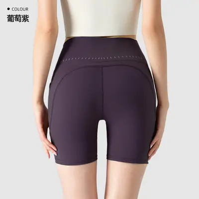 Damen-Yogahose mit hohem Bund, 3/4-Länge - 6