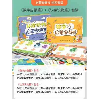 Montessori Yırtılabilir Sessiz Kitap Yapıştırma Kitabı - 10