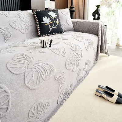 2025 neue Creme-Stil-Sofa leichte Luxus Premium-Bezug All-in-One Universal Wohnzimmer einfach elastischer rutschfester Sofabezug - 9