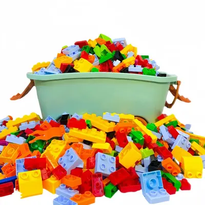 Large Particle Building Blocks, LEGO Duplo Compatible, Bulk - 6