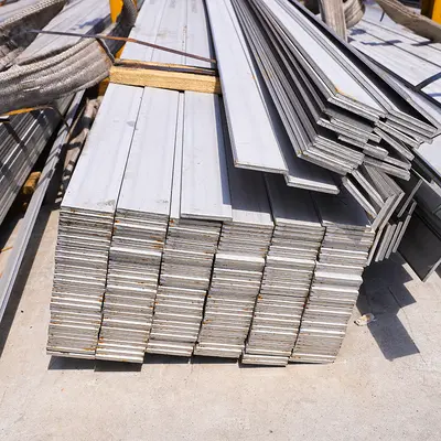 201/304 Stainless Steel Flat Bar, Solid Brushed Metal Strip for Architectural Decoration