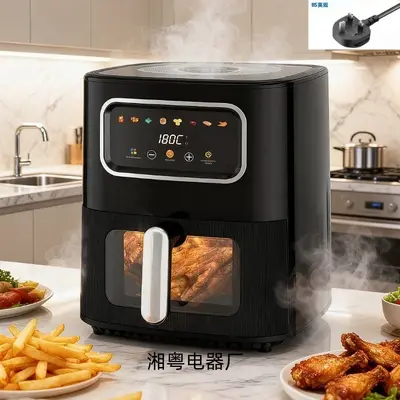 外贸airfryer多功能不锈钢可视空气炸锅烘烤一体大容量电炸锅批发 - 13