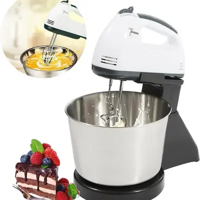 Elektrischer 2-l-Mixer mit Schüssel, Tisch- und Handgerät