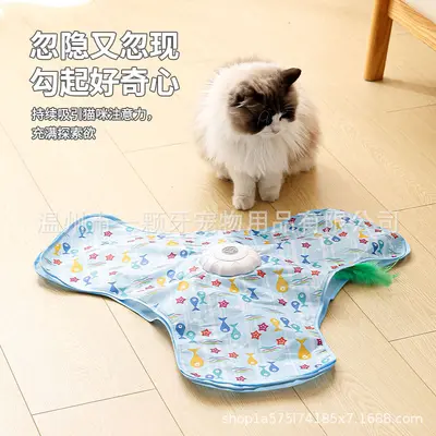 Multifunctional Cat Hunting and Hideaway Tunnel, Interactive Pet Toy - 3