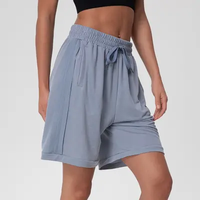 2023 Spring/Summer New Arrival Women's Mid-Length Loose Casual 5-Inch Sports Shorts Yoga Fitness Pants In Stock Bestseller