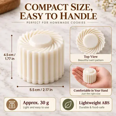 Doppelseitige ringförmige Gebäckform für Kekse, kleine Kuchen und Schokolade